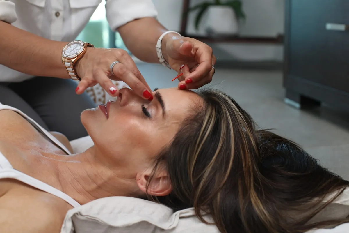 Facial acupressure treatment